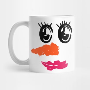 Cute Snowman Face Mug